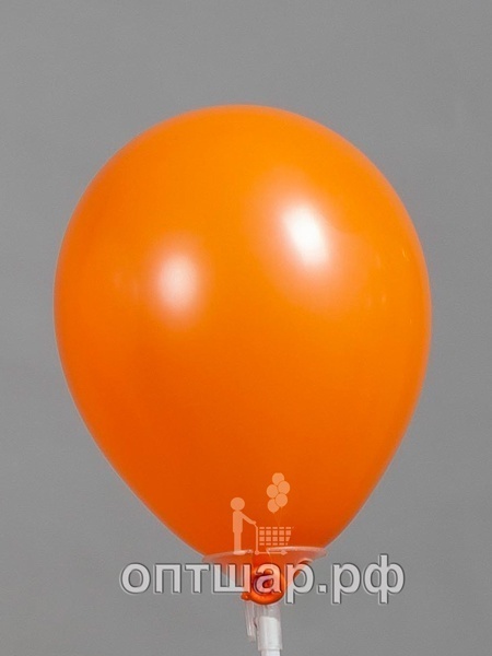 Гелиевый шар оранжевый, пастель