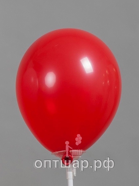 Гелиевый шар красный, пастель