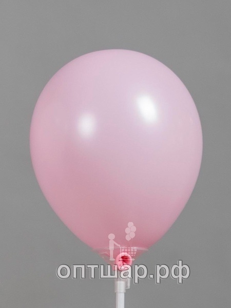 Гелиевый шар розовый, пастель