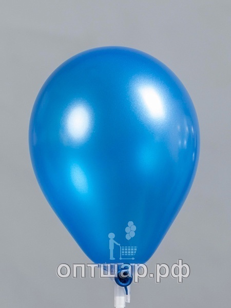 Гелиевый шар синий, металлик