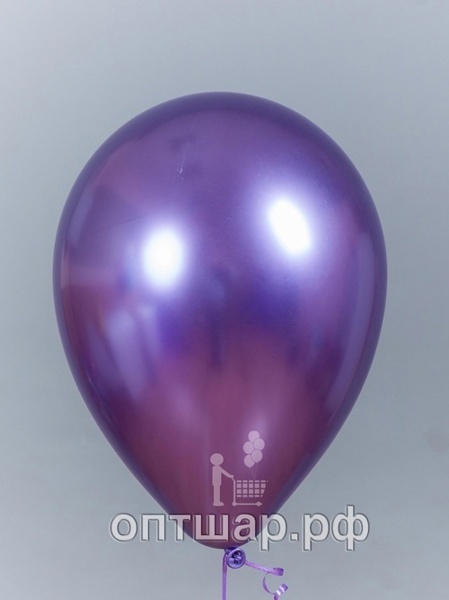 Гелиевый шар фиолетовый, хром