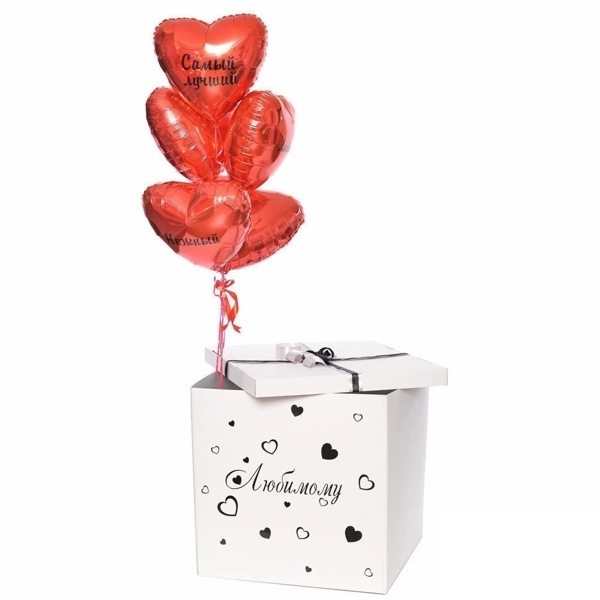 Коробка с шарами "Любимому"